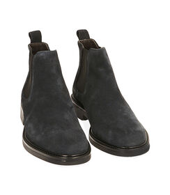 Chelsea boots blu in camoscio, Valerio 1966, 2077T4115CMBLUE040, 002 preview