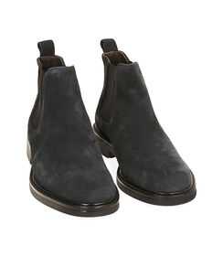 Chelsea boots blu in camoscio, Valerio 1966, 2077T4115CMBLUE039, 002 preview