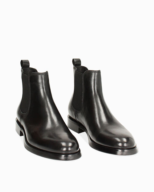 Beatles nero in pelle, BLACK