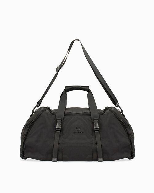 Borsone nero in tessuto, BLACK