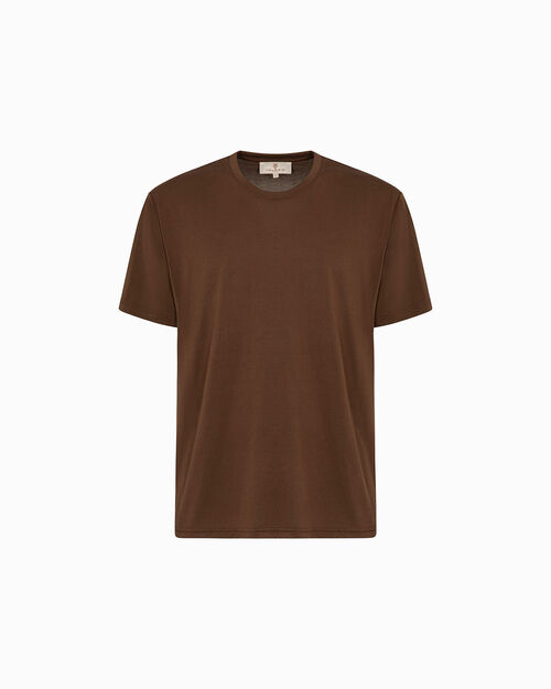 T-shirt nocciola con vestibilit&agrave; regolare, BROWN