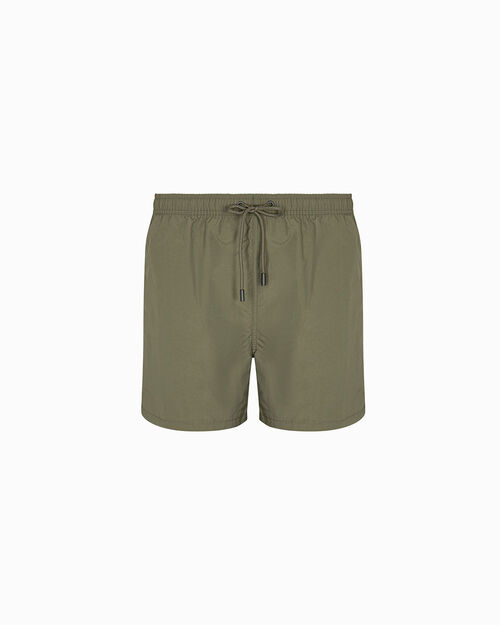 Costume verde con fodera interna a contrasto