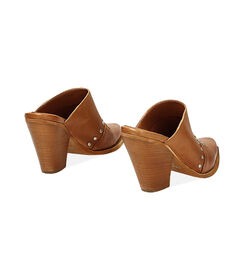 Sabot texano da donna in pelle cognac, Valerio 1966, 23L6T5007PECOGN038, 003 preview