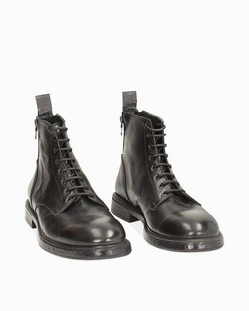 Polacchino uomo in pelle nero, BLACK