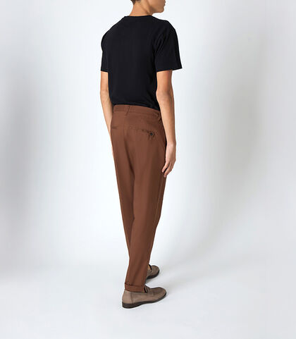 T-shirt da uomo in cotone tinta unita nera, Valerio 1966, 25N8T1050CONEROI, 002