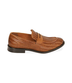 MAN SHOES MOCASSINS LEATHER-BRAIDED COGN, Valerio 1966, 1914T9702PICOGN040, 001 preview