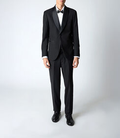 Abito da uomo nero elegante, Valerio 1966, 25R1T0005TSNERO48, 001 preview