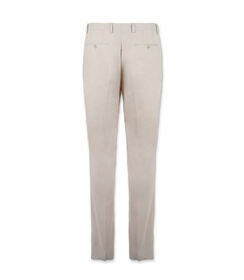 Pantalone da uomo di cotone beige, Valerio 1966, 25R1T0710COBEIG46, 002 preview
