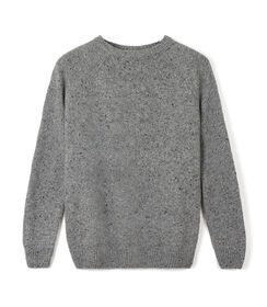 Maglione grigio melange da uomo, Valerio 1966, 26J2T0042TSGRIGI, 003 preview