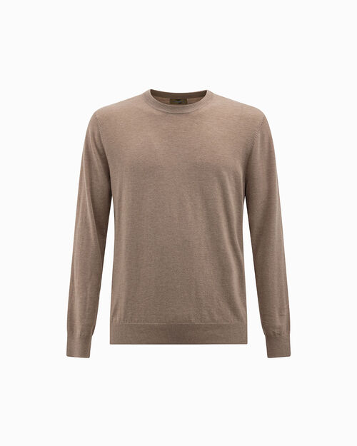 Maglione beige a manica lunga, BEIGE