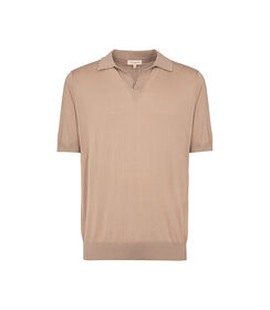 Maglia polo beige colletto classico, Valerio 1966, 27U4T4757COBEIGI, 001 preview