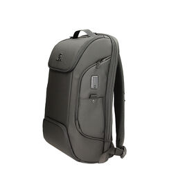 Zaino nero in tessuto porta pc, Valerio 1966, 23U2T7267TSNEROUNI, 002 preview