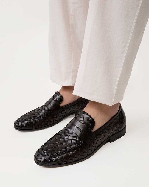 Mocassino testa di moro intrecciato, DK BROWN