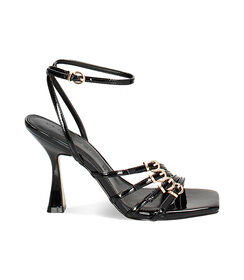 Sandali neri con fibbie in vernice, Valerio 1966, 2321T4910VENERO035, 001 preview
