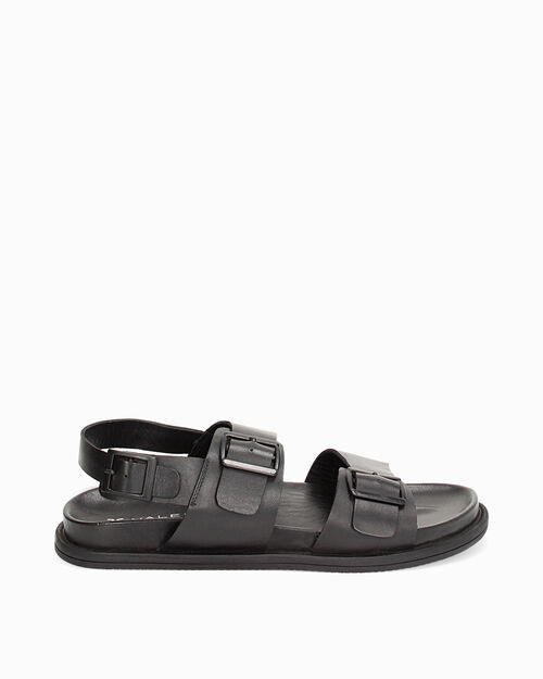Sandali neri in pelle, BLACK