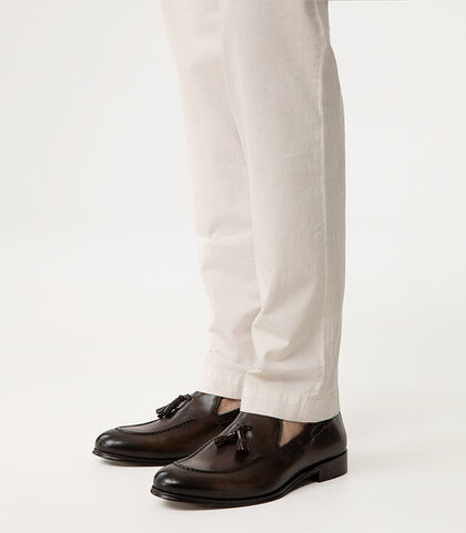 Mocassino testa di moro con nappine, Valerio 1966, 2753T1840PEMORO039, 002