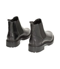 Beatles neri in pelle con suola in gomma, Valerio 1966, 24N4T4201PENERO040, 003 preview