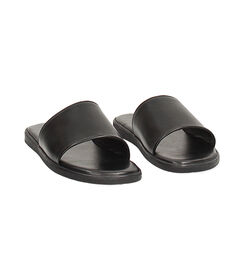 Sandali da uomo in pelle neri, Valerio 1966, 25U8T5349PENERO040, 003 preview