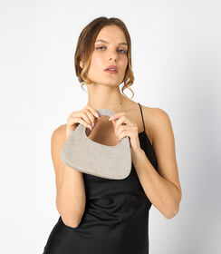 Mini bag gioeillo in laminato con pietre argento, Valerio 1966, 2551T6231LPARGEUNI, 002 preview
