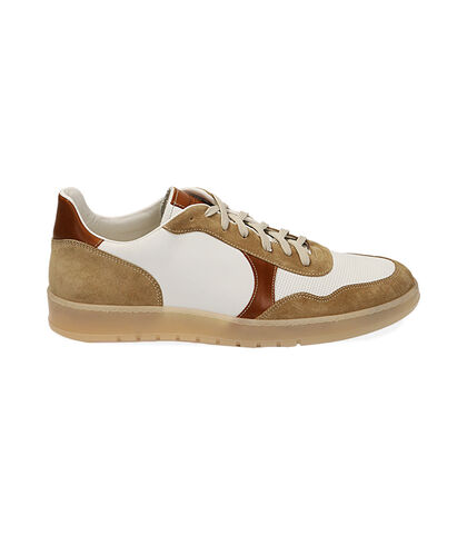 Sneakers cognac in pelle, Valerio 1966, 2195T1467PECOGN039, 001