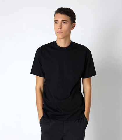 T-shirt da uomo in cotone nero, Valerio 1966, 25N8T0049CONEROI, 001