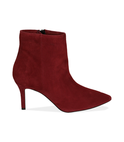 Ankle boots bordeaux in camoscio , Valerio 1966, 12D6T8502CMBORD035, 001