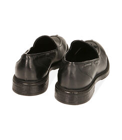 Mocassini neri in pelle con nappina , SALDI, 2053T4304PENERO039, 003 preview