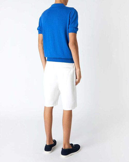 Bermuda uomo in cotone bianco, WHITE