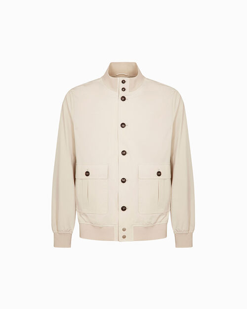 Giubbino panna con bottoni a contrasto, CREAM