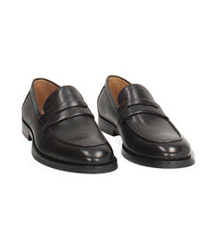 Mocassini eleganti in vera pelle nera, Valerio 1966, 26U6T0462PENERO040, 003 preview