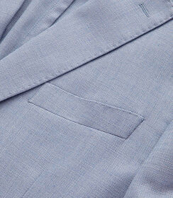 Giacca celeste con dettagli sartoriali, Valerio 1966, 2786T2525TSCELE42, 003 preview