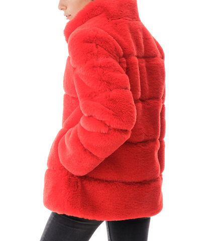 Pelliccia sintetica rossa, Valerio 1966, 20B4T0001FUROSS3XL, 002