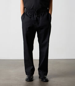 Panta-laccio nero in cotone da uomo, Valerio 1966, 26Z3T0192CONERO46, 002 preview