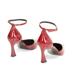 Décolleté open shank bordeaux in naplak, tacco 8 cm, Valerio 1966, 2421T5337NPBORD037, 003 preview