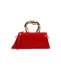 Mini bag da donna di vernice rossa, Valerio 1966, 2551T5878VEROSSUNI, 001 preview