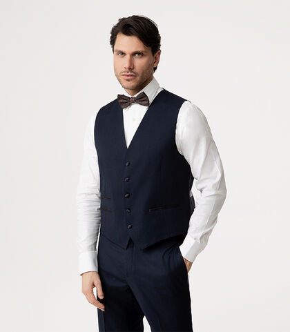 Gilet blu con dettagli eleganti, Valerio 1966, 2786T3003TSBLUE42, 002
