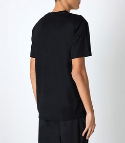 T-shirt da uomo stretch nera, Valerio 1966, 25R1T2412TSNERO48, 002 preview