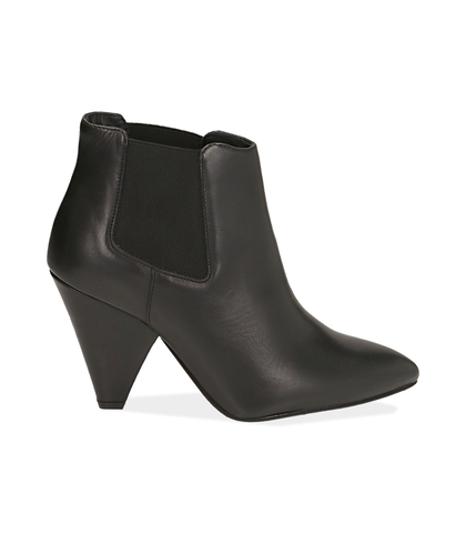 Chelsea boots neri in pelle di vitello , Valerio 1966, 12D6T3910VINERO035, 001