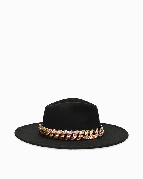 ACCESSORI CAPPELLO TESSUTO NERO, BLACK
