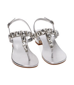 Sandali infradito argento, tacco 3,5 cm, Valerio 1966, 2149T4662LMARGE040, 002 preview