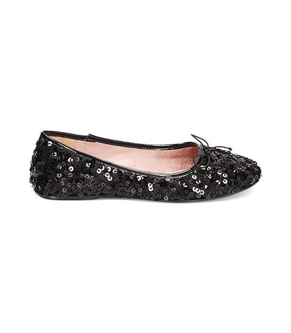 Ballerine nere con paillettes, Valerio 1966, 2349T0918PLNERO035, 001