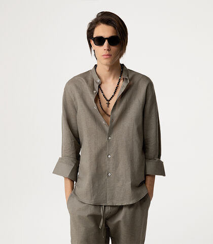 Camicia ml militare colletto alla coreana, Valerio 1966, 27Z3T2301LNMILI38, 002