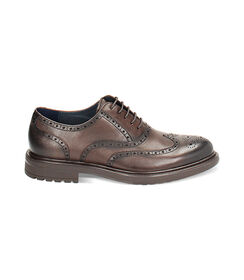 Stringate oxford moro in pelle, Valerio 1966, 24U6T8509PEMORO039, 001 preview