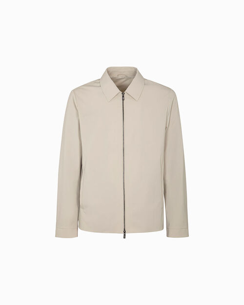 Giubbino taupe con chiusura a zip, TAUPE