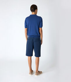 Bermuda uomo in cotone blu, Valerio 1966, 2524T2417COBLUE44, 002 preview