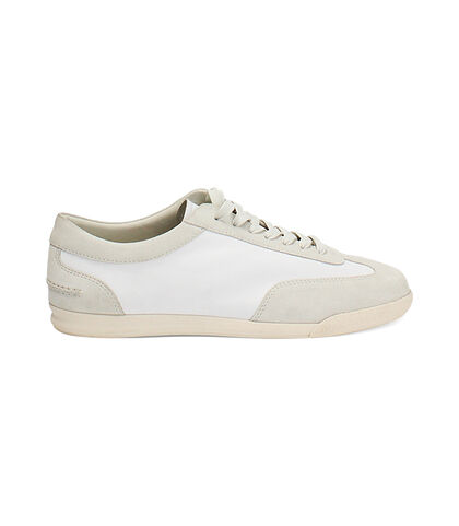 Sneakers panna dettagli in camoscio, Valerio 1966, 2777T0504CMPANN039, 001