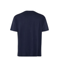 T-shirt blu con design minimalista, Valerio 1966, 27C9T5579TSBLUEI, 002 preview