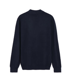 Polo in lana da uomo blu, Valerio 1966, 26J3T2559TSBLUEI, 002 preview