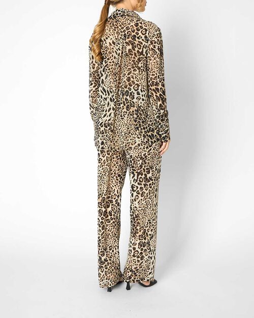 Camicia da donna leopardata, LEOPARD