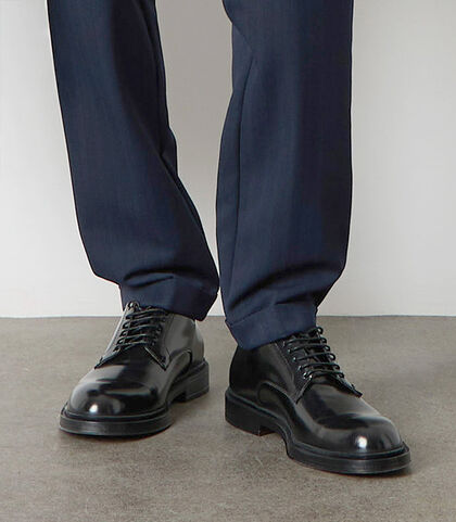 Allacciate da uomo nere eleganti, Valerio 1966, 2653T1198APNERO039, 002
